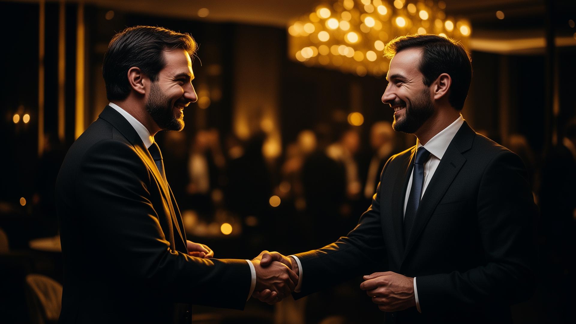 Empresários cristãos em evento de networking